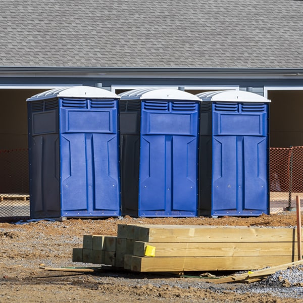 how often are the porta potties cleaned and serviced during a rental period in Gambrills MD